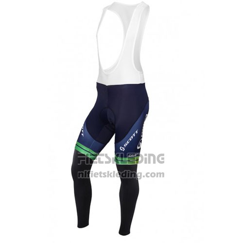 2016 Fietskleding Orica GreenEDGE Wit en Blauw Lange Mouwen en Koersbroek
